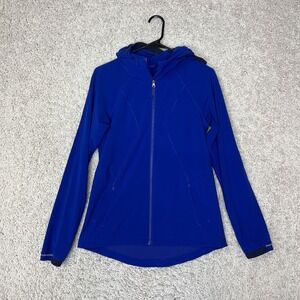 Lululemon Jacket Womens 6 Hooded Full Zip Running Outdoor Reflective Pockets